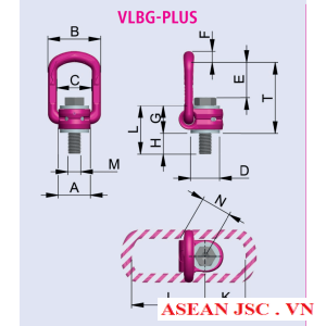 tai cẩu, Bu lông mắt VLBG-PLUS, Rud - Đức 